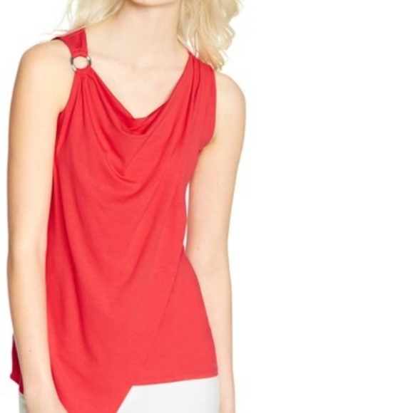 **SOLD**WHBM | small asymmetrical sleevless top - Picture 4 of 9